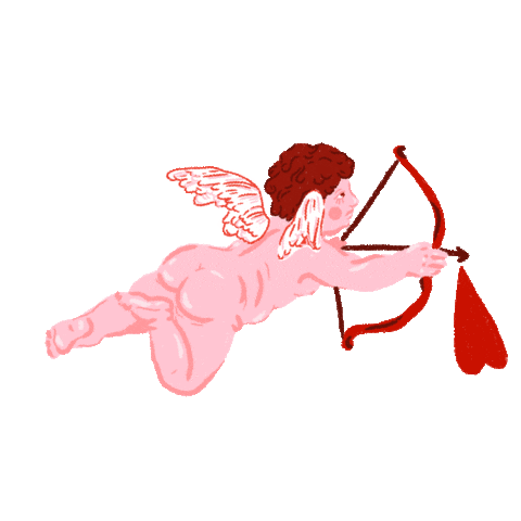 valentines love Sticker by AF ILLUSTRATIONS