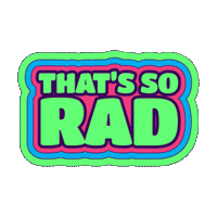 TotallyRadVF rad totally rad so rad thats so rad Sticker