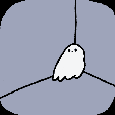 rinarinaree giphygifmaker cute ghost out GIF