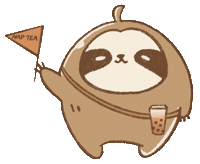 napteazzz crown 珍珠奶茶 珍珠 naptea Sticker