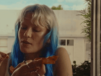 Bacon Blue Hair GIF by devonagain