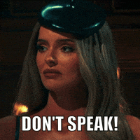 Dont Say A Word Shut Up GIF