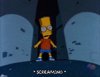 Scared Season 3 GIF by The Simpsons