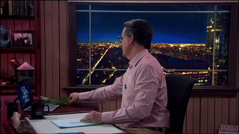 Stephen Colbert Rose GIF by The Late Show With Stephen Colbert