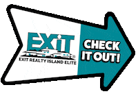 EXITRealtyIslandElite real estate look arrow realtor Sticker