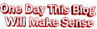 one day this blog will make sense Sticker by AnimatedText