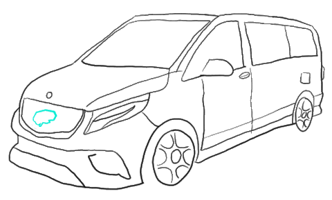 Car Van Sticker by brainstormunich meida