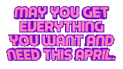 Happy April Sticker by OpticalArtInc.