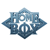 HOMEBOY streetwear baggy homeboy metal logo Sticker