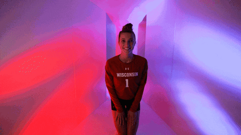 Wisconsin Volleyball GIF by Wisconsin Badgers