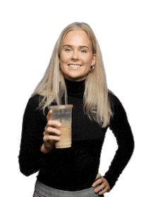 girl coffee Sticker by Splay Norge