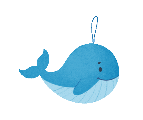 Whale Sticker by Bookabook.id