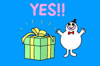 Excited Snowman