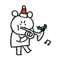 Christmas Celebrating Sticker by Simian Reflux