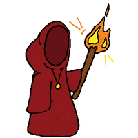 churchofdivineapathy fire light adventure walk GIF