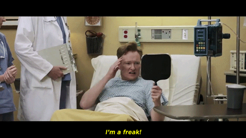 conan obrien im a freak GIF by Team Coco