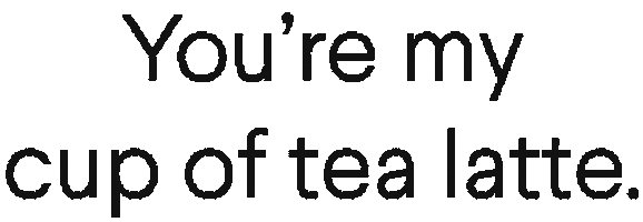 Latte Sticker by Lumine Coffee