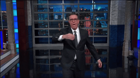 Stephen Colbert Kiss GIF by The Late Show With Stephen Colbert