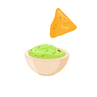 Avocado Nachos Sticker by Aguacate Fruta de la Vida