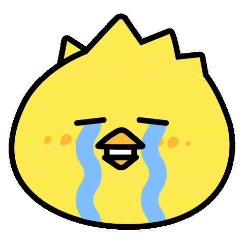 Sad Face Sticker by chickpts