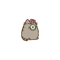 Hello Kitty Eating Sticker by Pusheen