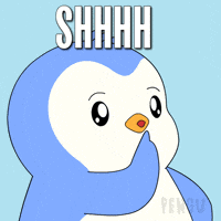 Penguin Be Quiet GIF by Pudgy Penguins