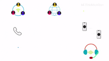 Communication Network Icons Set | Video |You Motion