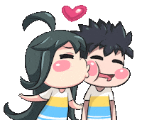 Couple Kiss Sticker by Jin