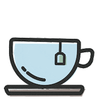 Tea Sticker by Wink Laser Studio