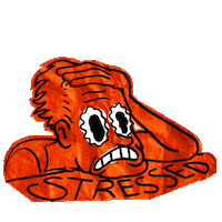 Dogwithacomputer cartoon illustration work mood Sticker