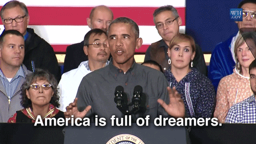 barack obama america is full of dreamers GIF by Obama