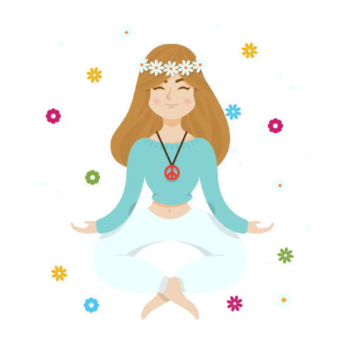 Pixlr giphyupload mood peace yoga Sticker