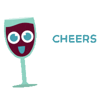 Happy Red Wine Sticker