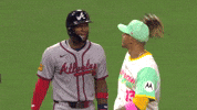 Goofing Atlanta Braves GIF by MLB
