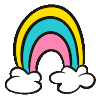 sasievilar rainbow colors sky pastel Sticker