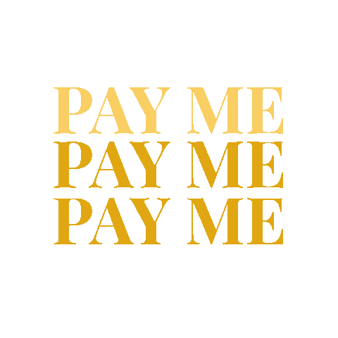 Pay Me Sticker by Simone Cotton
