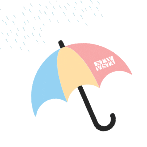Happy Rain Sticker by Vista Rooms