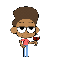 Bored Wine Sticker by Kyle Samuels