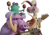 Oh Yeah Party Sticker by mattbag3d