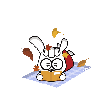 Fall Bunny Sticker by Korea Anti-Doping Agency