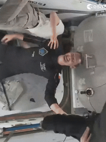 International Space Station Happiness GIF by European Space Agency - ESA