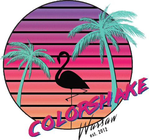 80s warsaw Sticker by Colorshake