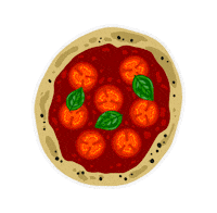Pizza Dinner Sticker by C'est par là