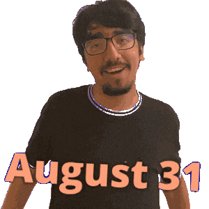 31 August Sticker
