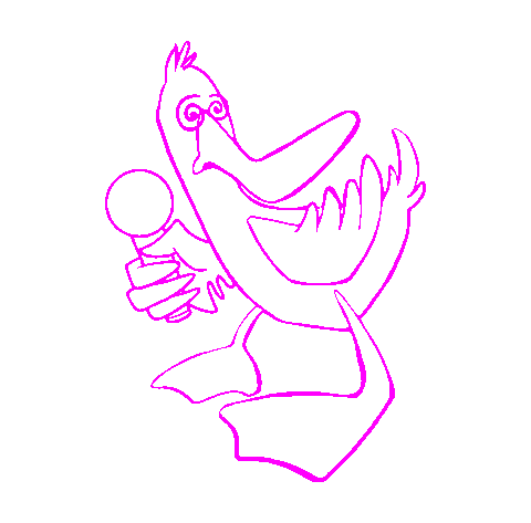 Pink Duck Sticker