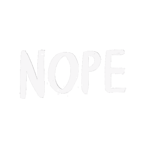 No Way Bubble Sticker