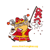 Ox Huat Sticker by riverhongbao
