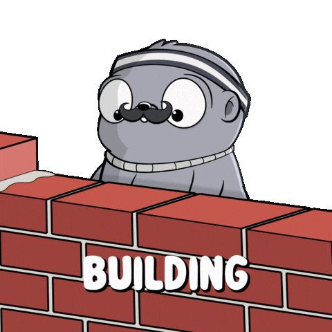 Brick By Brick House Sticker by Fugz Official