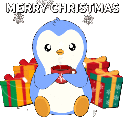 Merry Christmas Sticker by Pudgy Penguins