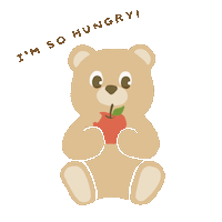 Hungry Bear Sticker by アカチャンホンポ